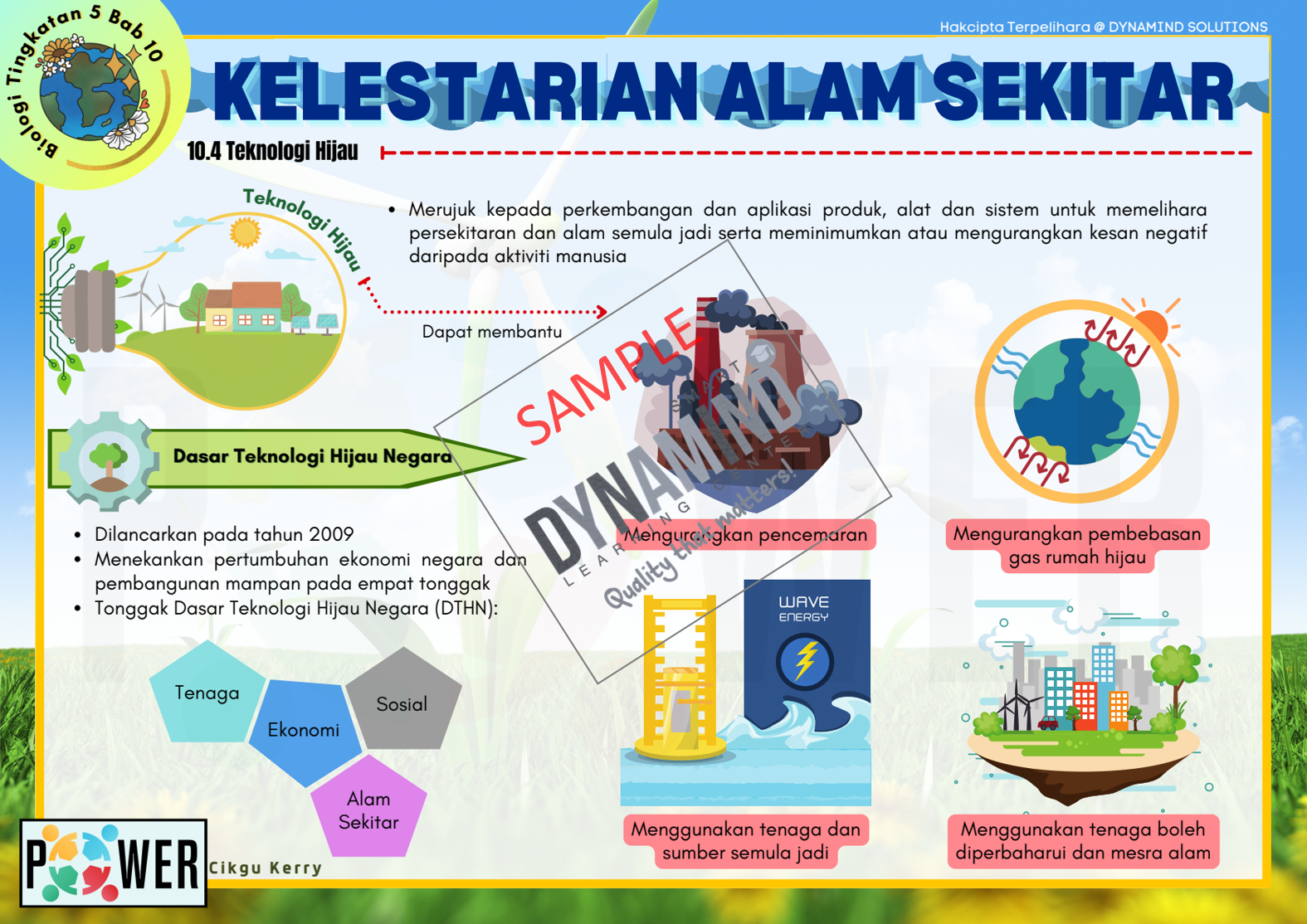 Sampel 12 Kelestarian Alam Sekitar Enota Biology Tingkatan 5 Sampel 12 Kelestarian Alam Sekitar Enota Biology Tingkatan 5